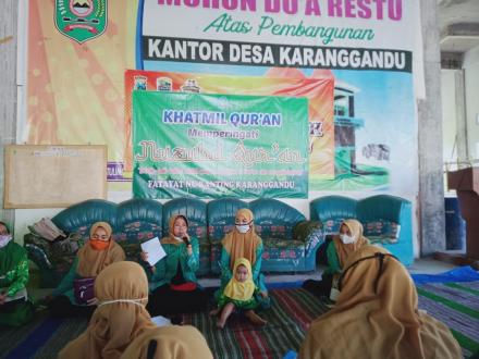 Peringatan Nuzulul Qur'an di Kantor Desa Karanggandu